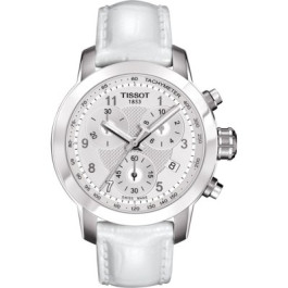 Bracelet de montre Tissot T610033919 Cuir Blanc 16mm